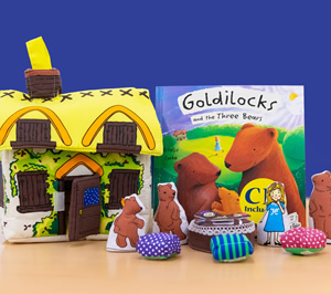  Goldilocks and the three bears playset